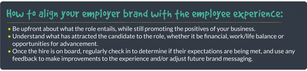 How to align your employer brand with the employee experience: